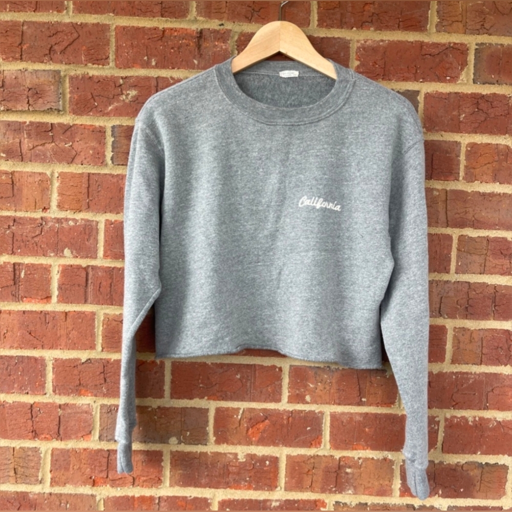 John Galt Brandy Melville cropped Cali sweatshirt